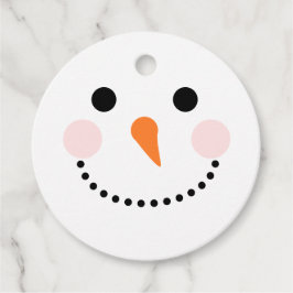 Von einfachem Snowman Geschenkanhänger