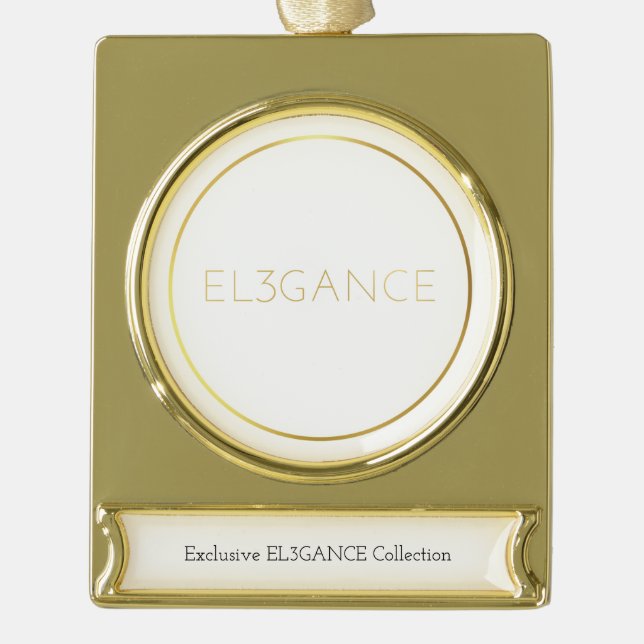 von EL3GANCE - Banner Ornament Gold Tone (Vorderseite)