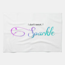 von EL3GANCE - Handtuch "I Don't Sweat, I Sparkle"