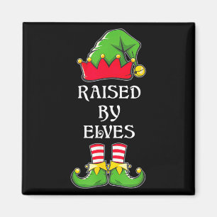 Von Elfen Aufgezogen Lustige Weihnachtsfamilie Elf Magnet