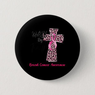 Von Faith Breast Cancer Awareness Christlich Jesus Button