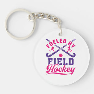 Von Field Hockey Niedlich Player Team gespeist Schlüsselanhänger