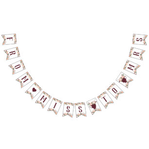 Von Fräulein zu Frau Banner, Boho Wimpelkette