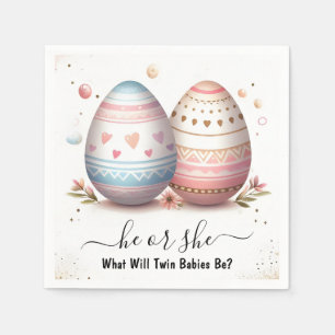 Von Games Oh Baby Joint Two Twin Gender Reveal Serviette