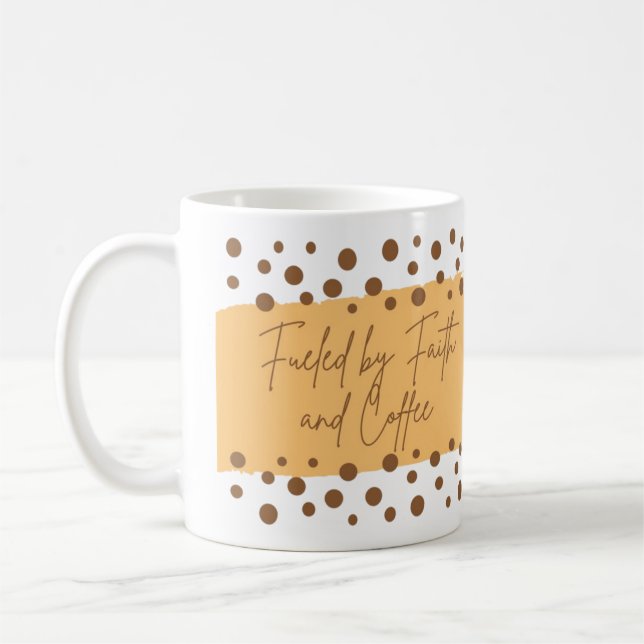 Von Glaube und Kaffee gespeist Kaffeetasse (Links)