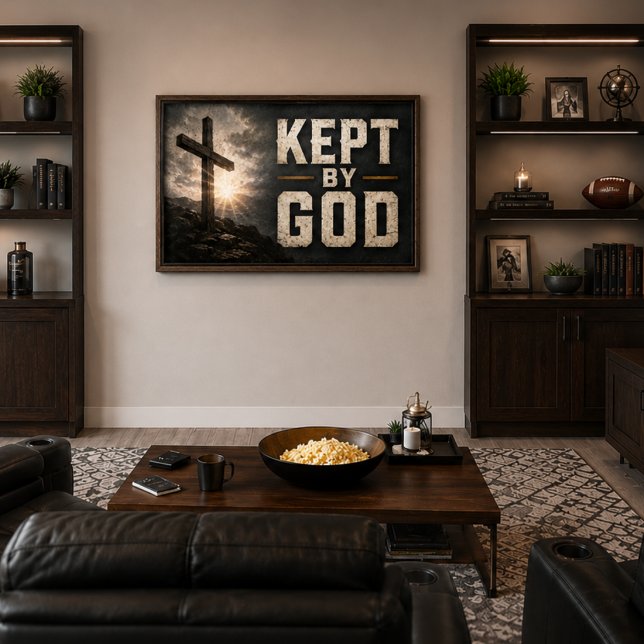 Von Gott Bewahrt (mit Kreuz) Horizontal Poster (Von Creator hochgeladen)