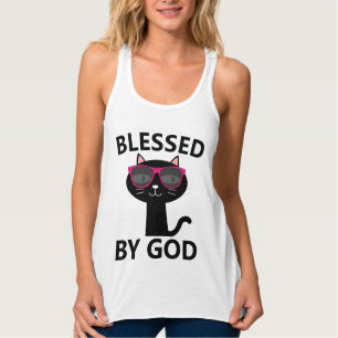 VON GOTT CAT-T - Shirt GESCHLOSSEN