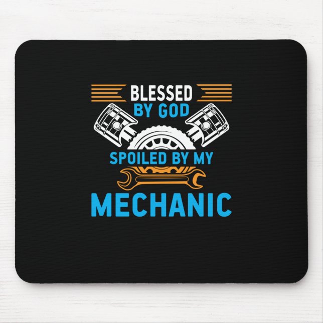 Von Gott durch Mechanik Mousepad (Vorne)