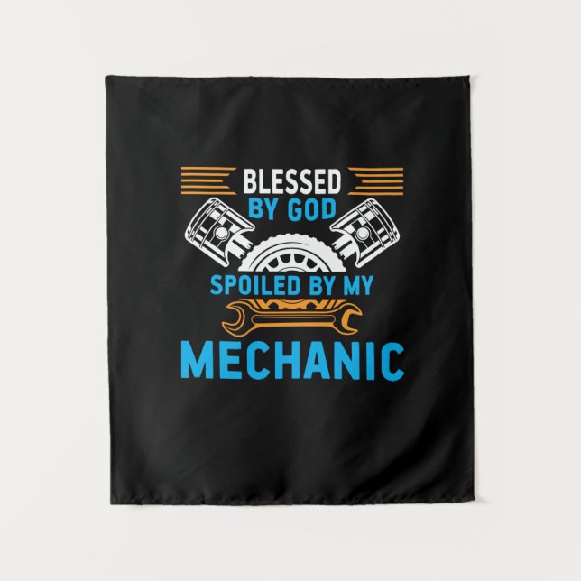 Von Gott durch Mechanik Wandteppich (Vorderseite)