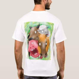 Von Gott entführt Lustiges Cartoon-Tiere T-Shirt
