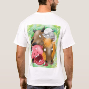 Von Gott entführt Lustiges Cartoon-Tiere T-Shirt