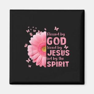 Von Gott geliebt von Jesus Blume Christlichen Kro Magnet