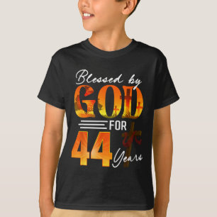 Von Gott gesegnet für 44 Jahre altes Geschenk 44. T-Shirt