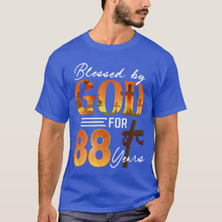 Von Gott gesegnet für 88 Jahre altes Geschenk 88.  T-Shirt