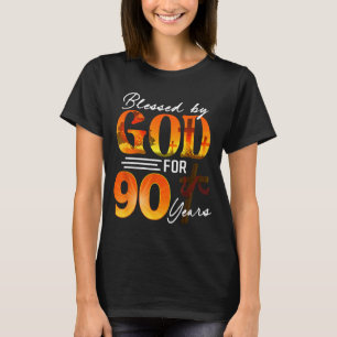 Von Gott gesegnet für 90 Jahre altes Geschenk 90. T-Shirt
