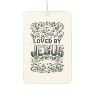 Von Gott gesegnet Jesus Heiliger Geist Vintage-Shi Autolufterfrischer