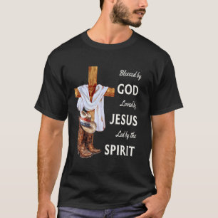 Von Gott gesegnet - von Jesus geliebt, christliche T-Shirt
