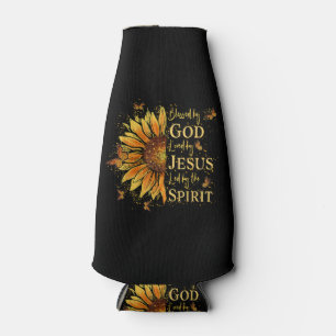 Von Gott gesegnet - von Jesus geliebt, Sonnenblume Flaschenkühler