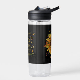 Von Gott gesegnet - von Jesus geliebt, Sonnenblume Trinkflasche