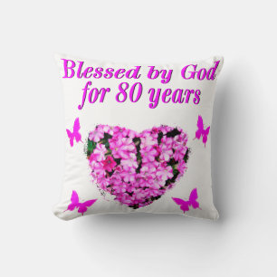 VON GOTT SEIT 80 JAHREN GESCHLOSSENE FLORALKONSTRU KISSEN