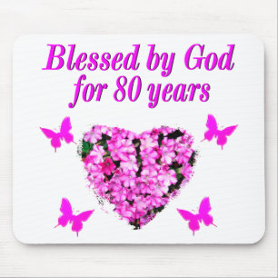 VON GOTT SEIT 80 JAHREN GESCHLOSSENE FLORALKONSTRU MOUSEPAD