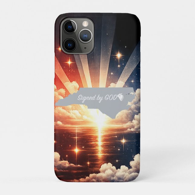 Von Gott unterschrieben Case-Mate iPhone Hülle (Rückseite)