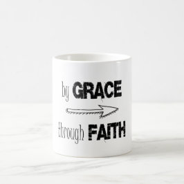 Von Grace durch das Glaubensbibelverse Kaffeetasse