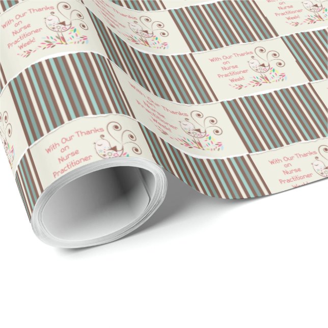 Von Group, Happy Nurse Practitioner Week Geschenkpapier (Rolleneckpunkt)