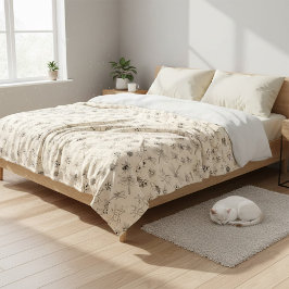 Von Hand Gezeichnet Cartoon-Insekten-Muster-Kehlko Fleecedecke