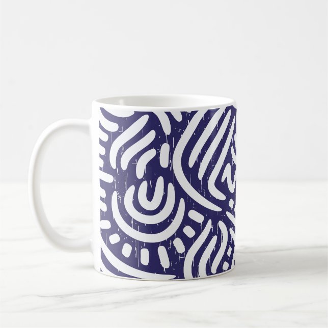 Von Hand gezeichnet ethnische Elemente, lebendiges Kaffeetasse (Links)