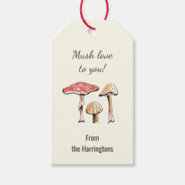 Von Hand Gezeichnet Waldmushrooms Nature Cotatteco Geschenkanhänger