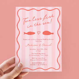 Von Hand Gezeichnet zwei weniger Fische in der Dus Einladung