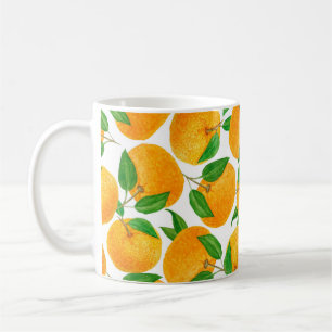 Von Hand gezeichnete Aquarellbilder mit hellen Far Kaffeetasse