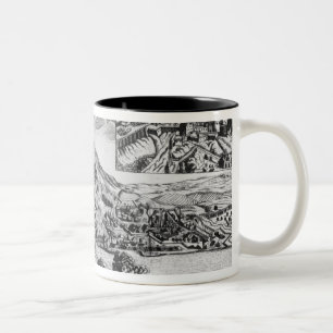 Von Heidelberg nehmen und die Zerstörung vorbei Zweifarbige Tasse