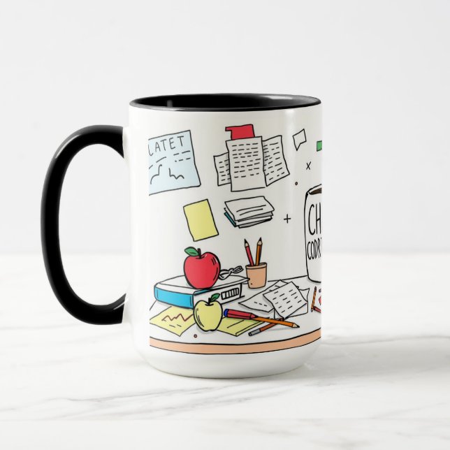 Von Herzen Danke Mein Bester Lehrer Moderner Schri Tasse (Links)