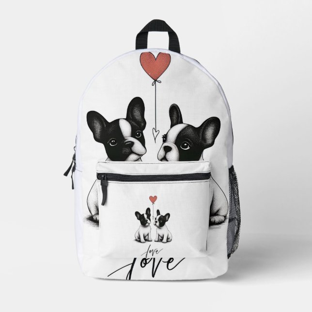 Von Herzen getickt Bedruckter Rucksack (Vorderseite)