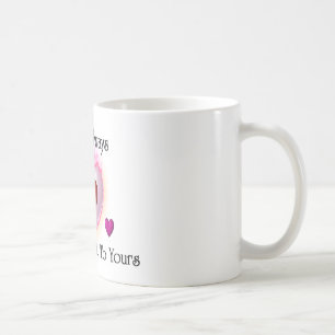 Von Herzen zu deiner klassischen weißen Tasse