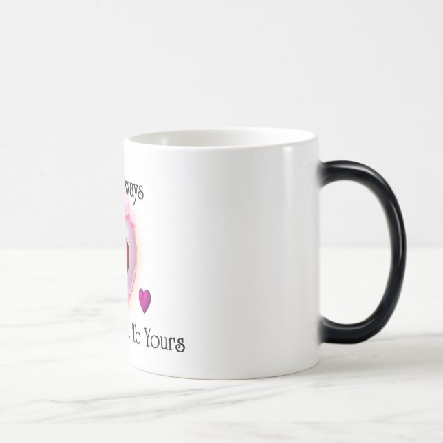 Von Herzen zu deiner Morphing-Tasse Verwandlungstasse (Rechts)