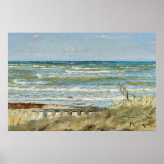 Von Hornbæk Strand, PS Kroyer Poster