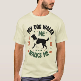 Von Hund spazieren T-Shirt