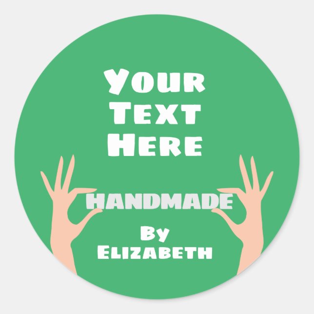 Von Ihnen selbst Runder Aufkleber (Vorderseite)