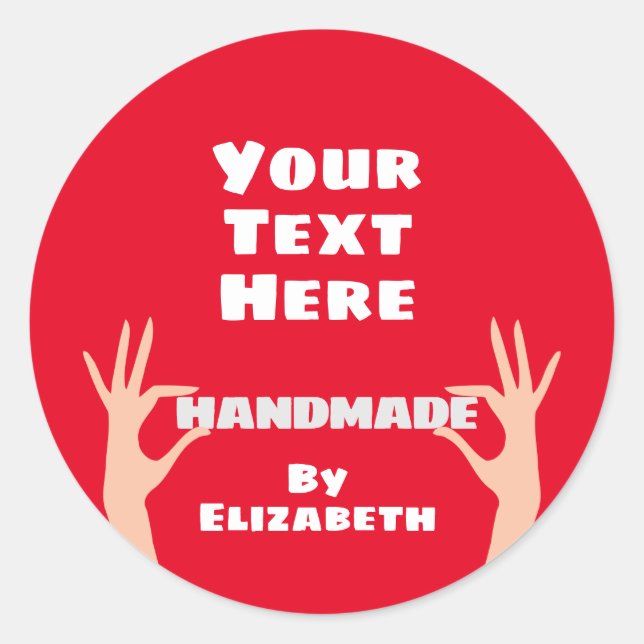 Von Ihnen selbst Runder Aufkleber (Vorderseite)