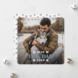 Von Ihrem Hund Foto Schiefergrau Flach Hund Papa V Feiertagskarte