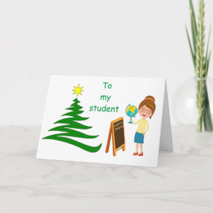 **VON IHREM "LEHRER" BEI CHRISTMAS** KARTE