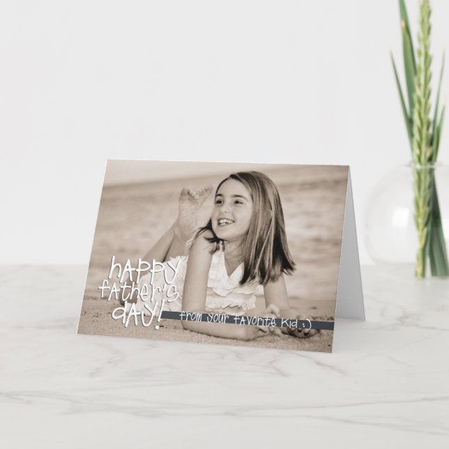 Von Ihrem Lieblingskind! Karte (Vorderseite)