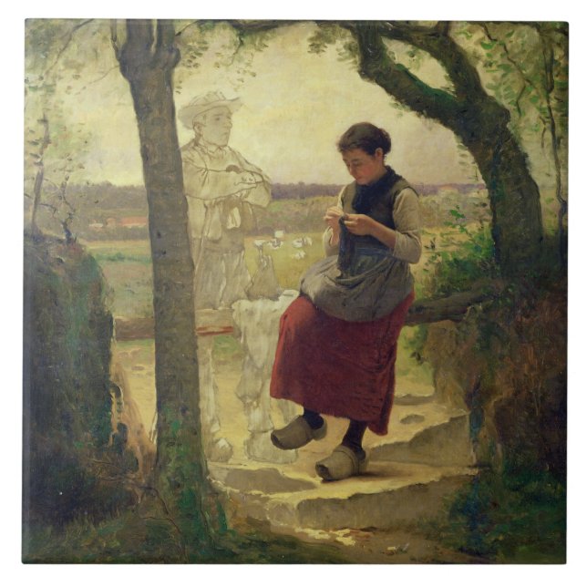 Von ihrer Love träumen, 1901 Fliese (Vorderseite)