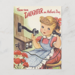 Von Ihrer Tochter am Tag der Mütter Postkarte