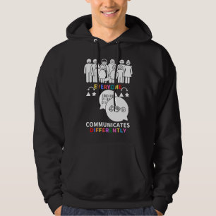 Von im April tragen wir Rot statt Autismus Mensche Hoodie
