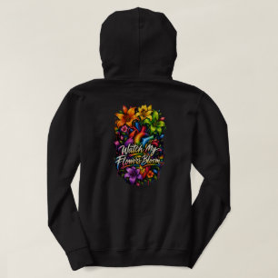 "Von Innen Heraus Erblühen" Anatomisches Regenboge Hoodie