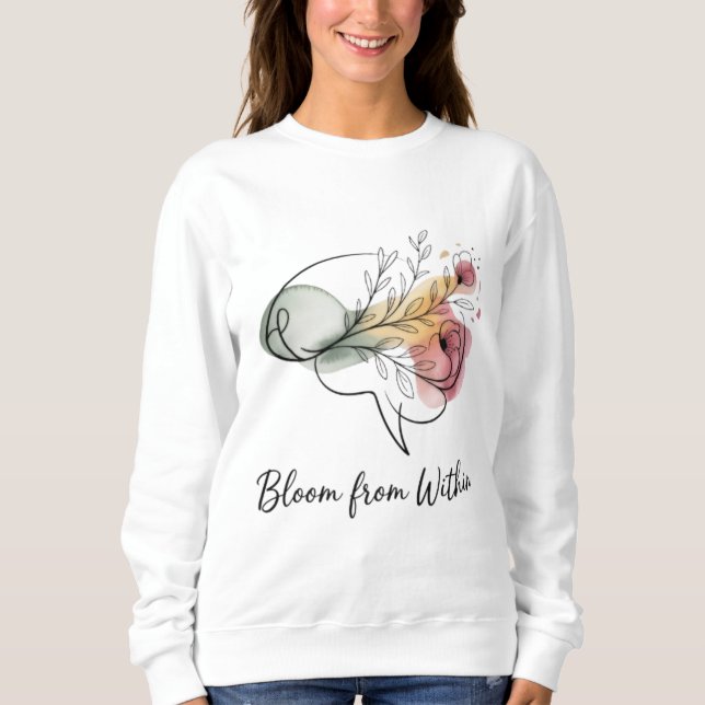Von innen heraus erblühen – Elegante Damen-Sweatsh Sweatshirt (Vorderseite)